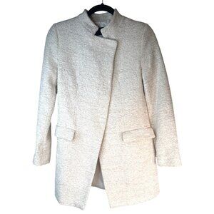 2/$30 ZARA Basic Collection Medium Beige Textured Coat Blazer